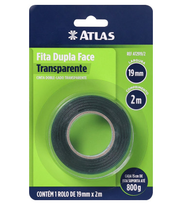 FITA DUPLA FACE TRANSPARENTE 24MM X 2M