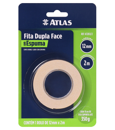 FITA DUPLA FACE ESPUMA 24MM X 1,5M