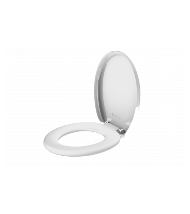 CUSHIONED TOILET SEAT SEVILLA OVAL WH