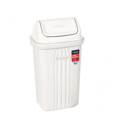 Plastic dustbin with tilting lid