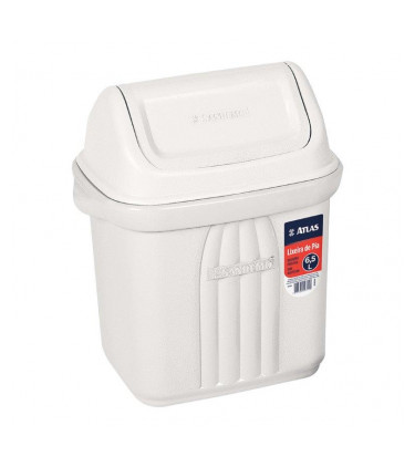 Plastic dustbin with tilting lid