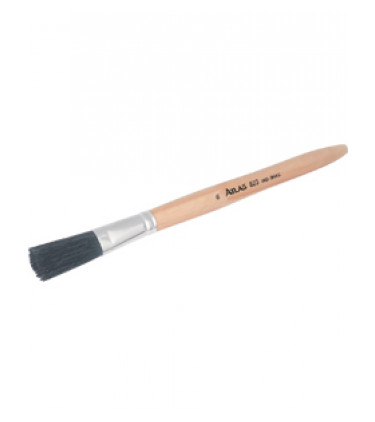 Black bristle, flat tip, thick handle artistic brush